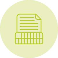 Document Insert Table Vector Icon