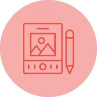 Pen Tablet Vector Icon