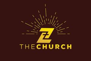 Trendy and Professional letter Z church sign Christian and peaceful vector logo design