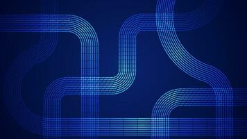 Dark blue abstract background with serpentine style lines as the main component. vector