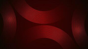 Dark red simple abstract background with lines in a curved style geometric style as the main element. vector