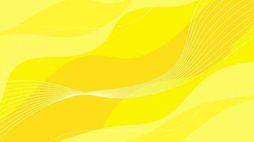 A simple yellow abstract background with fluid and line elements suitable for practical applications. vector