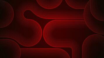 Dark red abstract background with serpentine style lines as the main component. vector