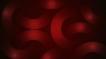 Dark red simple abstract background with lines in a curved style geometric style as the main element. vector