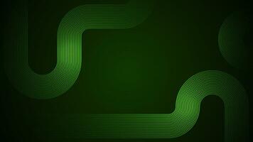 Dark green abstract background with serpentine style lines as the main component. vector