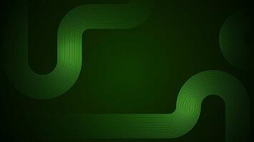 Dark green abstract background with serpentine style lines as the main component. vector