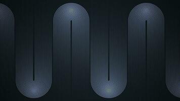 Black simple abstract background with lines in a curved style geometric style as the main element. vector
