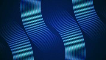 Dark blue simple abstract background with lines in a curved style geometric style as the main element. vector