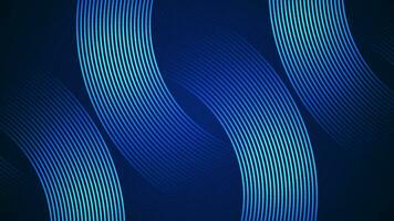 Dark blue simple abstract background with lines in a curved style geometric style as the main element. vector