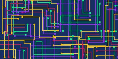 resumen panel tecnología multicolor antecedentes vector