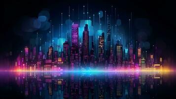 Dive into a futuristic cyberpunk cityscape in this captivating 4K anime  wallpaper 26481313 Stock Photo at Vecteezy