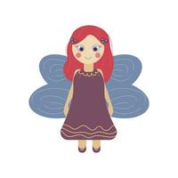 Childrens toy for  fairy girl with wings. vector