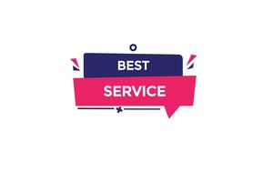 new best service modern, website, click button, level, sign, speech, bubble  banner, vector