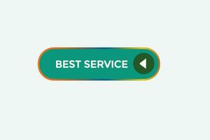 new best service modern, website, click button, level, sign, speech, bubble  banner, vector