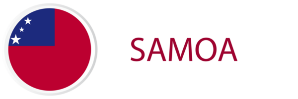 Samoa vlag in web knop, knop pictogrammen. png