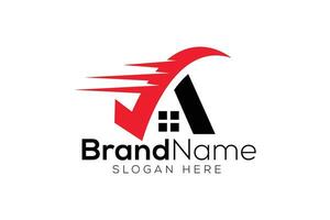 de moda y profesional letra un cheque marca hecho logo diseño vector modelo