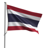 tailandés bandera rojo blanco azul color símbolo Tailandia país nacional Asia icono firmar patriotismo firmar símbolo libertad democracia diplomático gobierno siam asiático independencia icono elección historia.ai generativo png