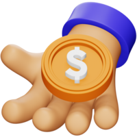 Donation 3d rendering isometric icon. png