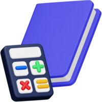 Bookkeeping 3d rendering isometric icon. png