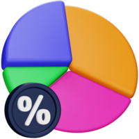 Coût comptabilité 3d le rendu isométrique icône. png