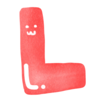 Cute alphabet color png