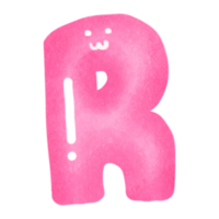 Cute alphabet color png