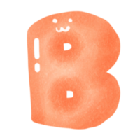 Cute alphabet color png