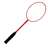 rouge badminton raquette png