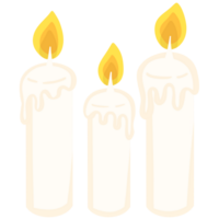 bougies pour décoration png