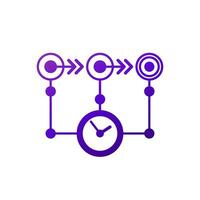 timeline or sequence icon, vector