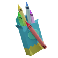 Back to School Preparation Education 3D rendering icon png