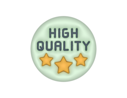 3d High Or Premium Quality Product Label Circle Sticker png