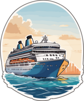 Embark on a Journey of a Lifetime Exploring the Beauty of Cruise Ships AI Generative png