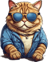 Paws of Plumpness Presenting the Captivating Chubby Cat AI Generative png