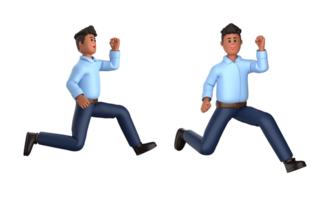 3d homem de negocios executivo pose isolado em transparente fundo, 3d Renderização png