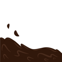 Melting chocolate liquid png