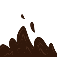 Melting chocolate liquid png