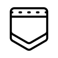 Pockets Icon Vector Symbol Design Illustration