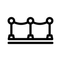 barrera cuerda icono vector símbolo diseño ilustración