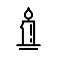 Candle Icon Vector Symbol Design Illustration