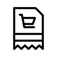 Shopping List Icon Vector Symbol Design Illustration