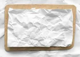 photo white crumpled paper texture background design space white tone