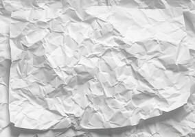 photo white crumpled paper texture background design space white tone