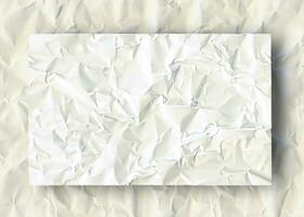 photo white crumpled paper texture background design space white tone