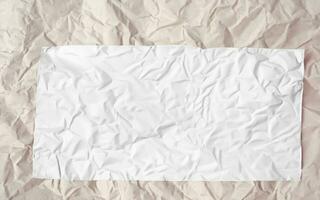 photo white crumpled paper texture background design space white tone