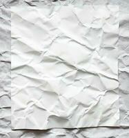 photo white crumpled paper texture background design space white tone