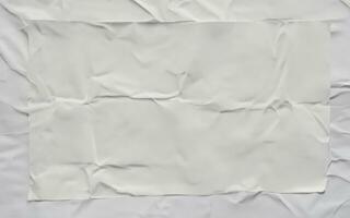 photo white crumpled paper texture background design space white tone