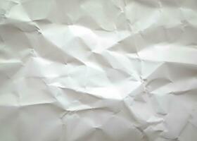 photo white crumpled paper texture background design space white tone