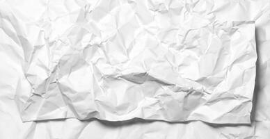 photo white crumpled paper texture background design space white tone