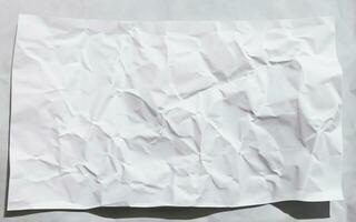 photo white crumpled paper texture background design space white tone